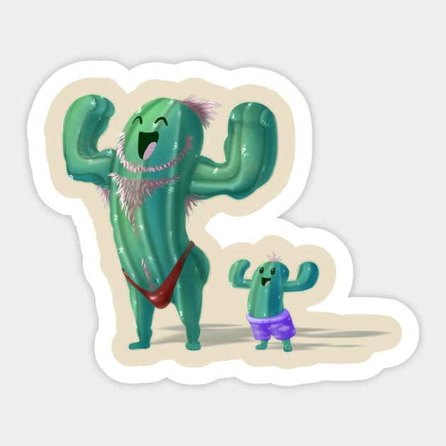 cactus family Sticker by Tea Master 